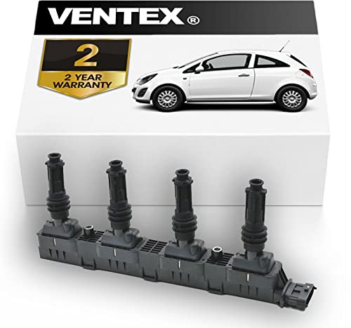 VENTEX® Ignition Coil Pack VXS1707 Compatible with Vauxhall Corsa Astra 2006-2009 1.2 1.4
