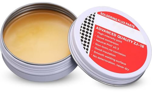 Lötpaste,Solder Paste,lötflussmittel,bleifrei Flussmittelpaste,Kolophonium Lötpasten Flussmittel,als Flussmittel zum Weichlöten zum Löten von oberflächenmontierbar Bauelemente, 50g
