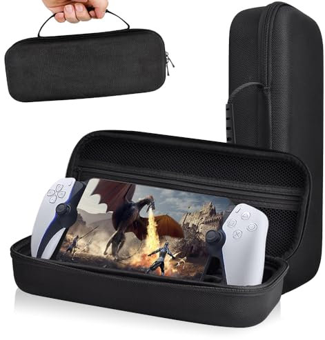 IXYHKB Carry Case for PlayStation Portal Case Handheld Hard Shell Case for PS5 Console Hold Accessories Portable Storage and Travel Protection Case for PlayStation Portal Accessories Black