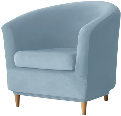Velluto Copripoltrona Chesterfield 1/2 Pezzi,1 Posto Elasticizzato Fodere Copripoltrona, Fodera Poltrona Club Tullsta per Bar Soggiorno Camera da Letto Reception ( Color : #9 , Size : 2-piece set )