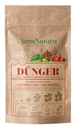 AgraNatura - Gemüsedünger - Hochwertiges - Konzentrat - Pflanzendünger - Bio Dünger für Tomaten, Paprika und Gurken - Düngermischung - Obstdünger - Düngemittel 100g=200L (Leckeres Obst und Gemuse)