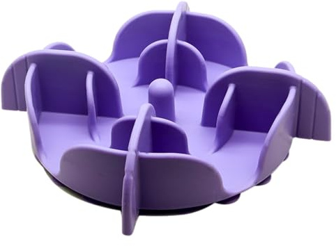 Bol d'alimentation lente pour animaux domestiques - Bol en silicone antidérapant bol pour chiens relevé, bol puzzle anti-avaler pour une alimentation saine, bol pour alimentation saine