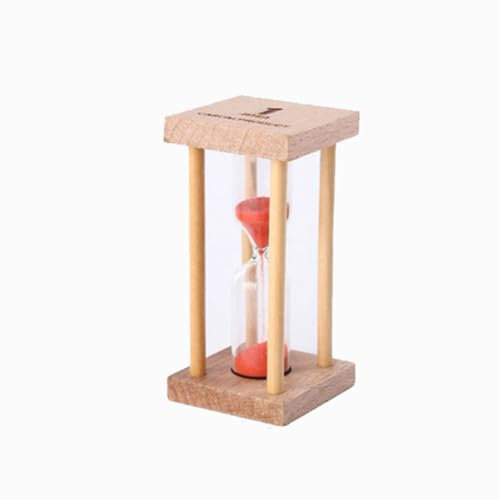 MAGICLULU Clessidra Timer a Sabbia 1 Minuto in Legno Quadrata Per Cucina Gioco E Decorazione Casa E Semplice Orologio Da Tavolo Per Ufficio E Regalo