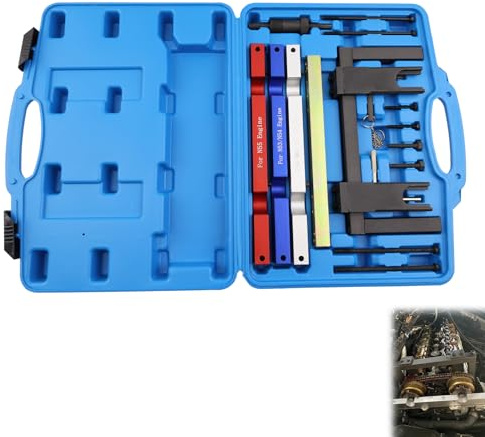 VVORHSBELL Timing Camshaft Locking Tool Compatible with BMW N51 N52 N53 N54 N55 Timing Tool Kit Compatible with E60 E90 E93 325i 330i 335i X5 Heavy Duty Forged with Case
