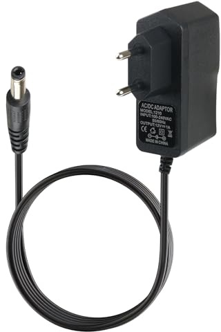 Alimentation LED 12V 1A 12W, Adaptateur AC 100-240V 50/60Hz Universelle Secteur Transformateur, Chargeur Jack 5.5 x 2.5 mm Prise EU pour l'électronique Domestique Bandes LED Routeurs Enceintes TV Box