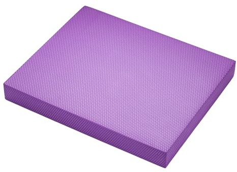 SUNNYNEST Foam Balance Pad, Non-Slip TPE Cushion for Core Training, Physical Therapy (Purple, 40x33x5cm)