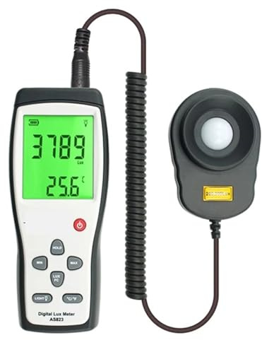 Ljusmätare, Digital Lux Meter Ljusmätare Belysningsstyrka Flödesmätare Ljusmätning 1~100.000lux