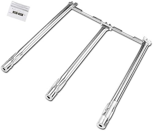 GriHero 69787 Edelstahl Brenner Ersatzteile für Weber Spirit I & II 300 Serie, 45,3CM Ersatzteile Brennerrohr für Weber Spirit LX 310 Spirit E310 E320 E330 S310 S320 S330, Gasgrill Ersatzbrner