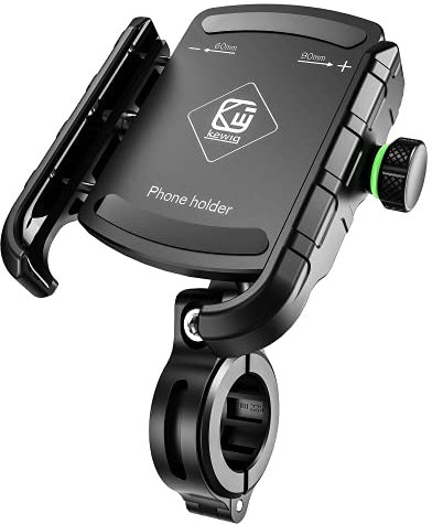 BTNEEU Porta Cellulare Bici, Supporto Telefono per Moto Universale Anti-Shake, Supporto Smartphone per Bici Manubrio MTB Scooter 360° Rotabile Compatibile con 3.5-7.0 iPhone Samsung Huawei (Nero)
