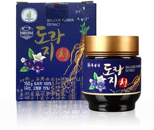 Korean 3-year-old Bellflower(Platycodon) roots Extract Pure Doraji herb concentrated Syrup 5.3 Ounce for Tea good for Cough, Throat 도라지청