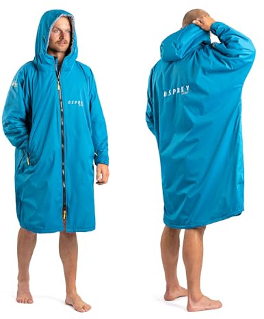 Osprey Bata cambiadora para niños y adultos, impermeable, para natación y playa, unisex, color verde azulado