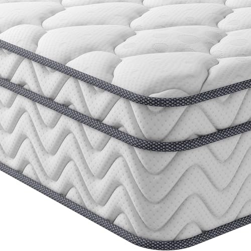 Vesgantti 30cm Höhe Matratze H3 7-Zonen 120x200cm Taschenfederkernmatratze Mittelfeste Orthopädischem Kaltschaummatratze Öko-Tex Zertifiziert Matratzen Klassik BoxTop