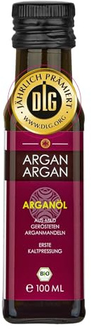 ARGANARGAN Bio-Arganöl geröstet 100ml, kaltgepresst, DLG-GOLD prämiert, SIEGER PREIS-LEISTUNG 2024 (vergleich.org), mit FRESENIUS Analyse, vegan, Gourmet-Speiseöl, Nahrungsergänzung