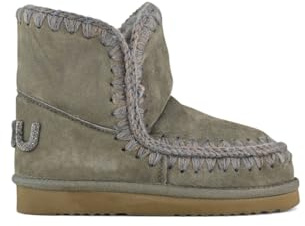 Mou Botín Eskimo 18 de ante verde bosque con logotipo Glitter FW101050A BKOL 37, Verde, 37 EU