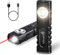 UltraFire Wiederaufladbare LED Arbeitsleuchte 350 Lumen Taktische Taschenlampe, Flache LED Taschenlampe mit Rotem Strahl, 3 Modi Arbeitslicht mit Magneten und Clip, für Arbeiten, Autoreparature