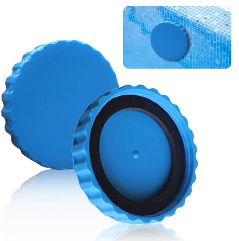 LUMOOM 2 Piezas Tapón de Invierno para Piscina, Set de Cierre Invernal para Piscinas Intex y Bestway, Accesorios Tapón para Piscina con Juntas Compatibles, Tapa de Cierre Invernal para Piscina