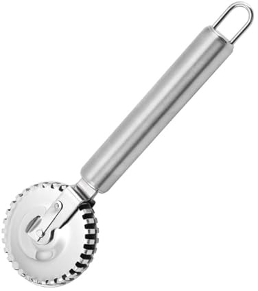 Precisions - Rodillo de masa de acero inoxidable, cortador de raviolis, sellador de repostería para el hogar y necesidades profesionales de horneado