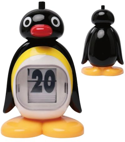 Calendario perpetuo de pingüino, Calendario perpetuo Retro Lindo prensado, calendarios de Animales en 3D, calendarios perpetuos de prensado, Adorno Retro, decoración de muñeca de pingüino de roja