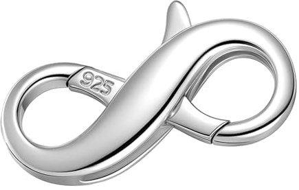 1 Stück Kettenverschluss Silber 925, Verschluss Kette, Schmuck Ketten Verschlüsse, Schmuckverschluss, Doppelte Verschluss, für Halskette Armbänder Schmuckherstellung