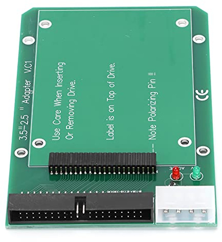Cuifati IDE Till PATA Adapter 44 Pin 40 Pin 3,5-tums Portkonverteringskort med Anti-Backinsert Design, Stöd 98SE/Me/2000/XP/VISTA för Notebook Hard Drive to Desktop Conversion