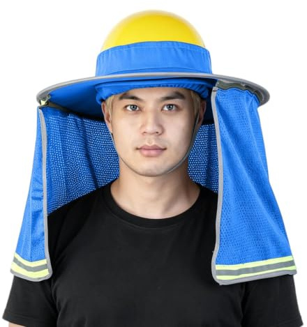 Visera Solar para Casco De Seguridad Protector Transpirable Impermeable