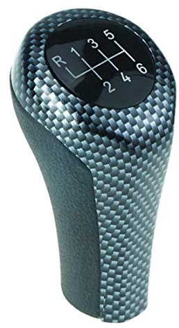 DoLED LEDER Schaltknauf Schalthebel in Schwarz/Carbon Look mit 6 Gang als Plug Play Ersatzteil …