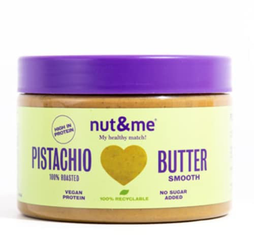 Crema de Pistacho nut&me 250 gr | 100% PISTACHO | Sin Azúcares añadidos | Sin Aditivos | Vegano | sin gluten | Keto | Sin aditivos | Fuente de proteínas | Alto contenido en fibra
