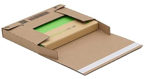 Confezione da 25 scatole formato C6 A6 grandi lettere in cartone forte per spedizioni postali – Royal Mail marrone grande lettera PIP Cartoncino postale