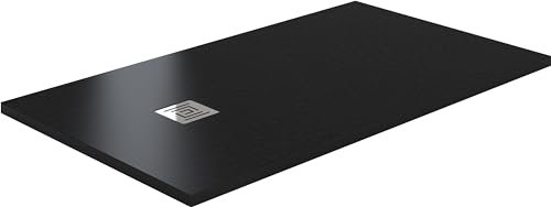 Aquabad Duschwanne/Duschtasse ARDESIA 120x100cm Schwarz Rechteck