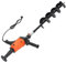 Erdbohrer, 1.9KW Erdlochbohrer mit 120mm Einblattbohrer, Bagger, Handheld, für Zaunpfähle, Gewächshauspfähle, Aufforstung, Optische Kabelmasten (Orange)