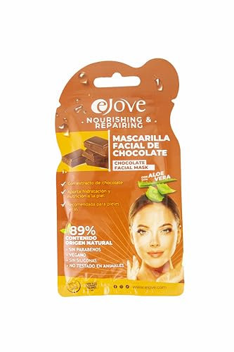 Ejove Maschera viso con estratto di cioccolato | Dona luminosità e pulizia | Idrata la pelle | Tutti i tipi di pelli