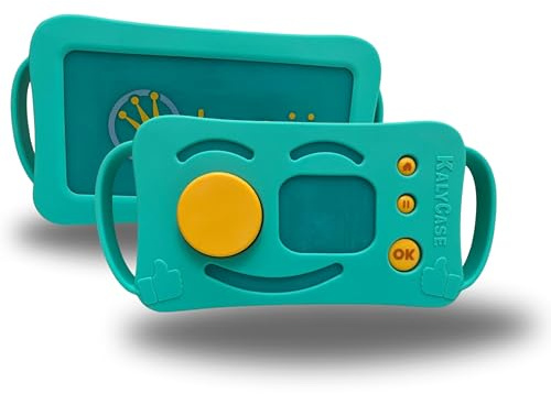 Housse Protection Compatible Lunii - Coque Kalycase Silicone pour Conteuse Histoires Luni - V1 V2 V3 (Vert)