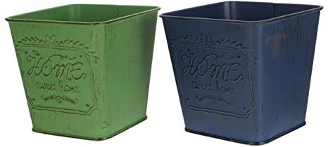 BESPORTBLE 2 Pz Vaso di Fiori Giardinaggio pottd Flowers Adorn addobbi Jar guarnitura Secchio per piantare Vaso per Piante in Ferro Secchio per fioriera Secchio di Fiori Secchio di Ferro