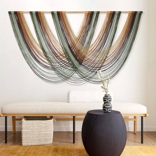 Macrame Wall Hanging Large Boho Wall Decor Yarn Wall Art Tapestry 57W*31L
