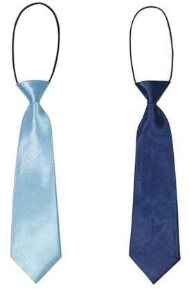 IDNVFY 2 Cravates Pour Enfants, Cravate Élastique Courte, Cravate De Costume De Performance, Accessoires De Costumes De Performance.