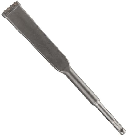 SDS Plus Brick Removal Chisel, 200 X 32mm Carbide-Tipped Heat for Tile Concrete Corner Stone -Treated Flat Blade, Comb SDS Chisel for Brick Removal, Mortar Work Tile Remover Tool and Cavity Inspection