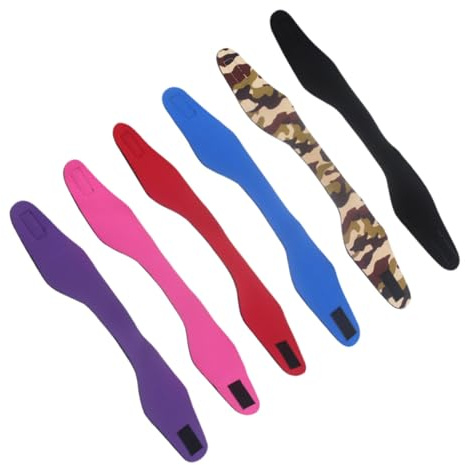 ERINGOGO Set 6 Fasce Elastiche da Nuoto Unisex in Neoprene per Sport Acquatici Yoga Protezione Orecchie e Asciugatura della Fronte