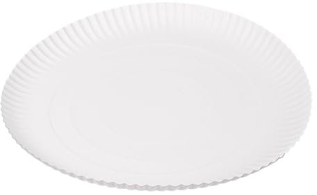 García de Pou 320.47 Platos Relieve Pastelería, Diámetro 32 cm, Set de 50, Blanco