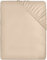 Utopia Bedding Fitted Sheet King, Beige - Deep Pocket 14 inch (35 cm) - Easy Care - Soft Brushed Microfibre Fabric - Shrinkage and Fade Resistant - Bottom Sheet