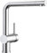BLANCO LINUS | Küchenarmatur in PVD steel | Hochdruck | Rückflussverhinderer | Keramik Kartusche | Gesicherte Wasserqualität & wassersparend