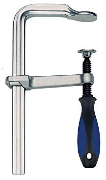 JeCo Ganzstahl-Schraubzwinge Spannweite 200 mm Ausladung 100 mm 3-K-Griff