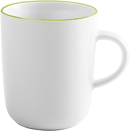 KAHLA 575335A69979C Pronto Line Becher 0,35 l Line fresh lime | Becher mit hellgrüner Linie aus Porzellan