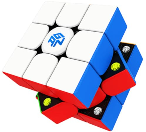 Bukefuno GAN 356 M Lite 3 x 3 magnetisk hastighet magisk kub klistermärke lös GAN356 M 3 x 3 kub Speed pussel GAN 356 M Magic (Lite version 2020)