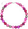 Feliss Handmade Schmuck, Kette Damen, Geburtstagsgeschenk für Frauen, Halskette ca. 45cm lang, Perlenkette, Choker, aesthetic accessoires, pink