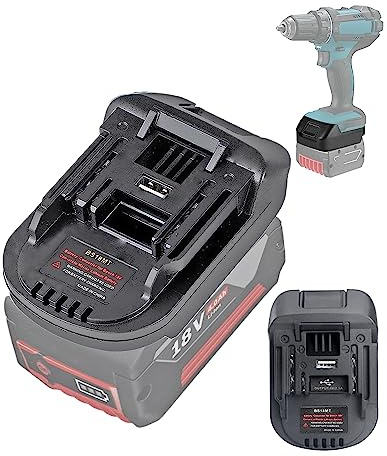 TPDL BS18MT Akkuadapter für Bosch System 18V, Makita Werkzeugkonverter 18V, Ersatz für Werkzeuge BL1850, BL1840, BL1830, BL1820, BL1815N