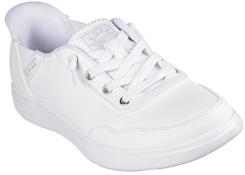 Skechers Damen Hands Free Slip-Ins Bobs Skipper-Keep It Classic Sneaker, Weiss/opulenter Garten, 39.5 EU