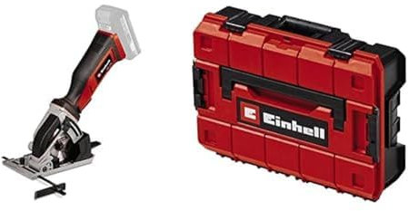 Einhell Akku-Mini-Handkreissäge TE-CS 18/89 Li - Solo Power X-Change (Lithium-Ionen, werkzeuglose Einstellung d. Schnitttiefe, hochwertiger Sägetisch, ohne Akku und Ladegerät, inkl. E-Case)