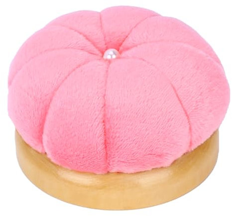 Mozeat Lens Niedliches Nadelkissen Kürbis Rosa Pin Halter Vintage Nadelkissen DIY Sewing Craft Werkzeug Stoff Nadelhalter Stifte Quilten Halter Kissen Zubehör für Schmuck Handwerk Handarbeiten Nähen