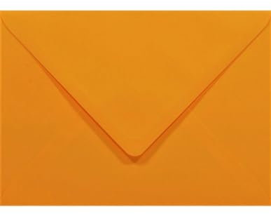 Netuno 100 Briefumschläge Pastell-Orange DIN B6 125 x 175 mm 80g Rainbow farbige Umschläge pastellfarben Briefkuverts Papierumschläge für Einladungen Hochzeit Geburtstag Weihnachten Taufe