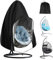 OFFCUP Hängesessel Abdeckung, Swing Egg Chair Cover 210D, Oxford Hängesessel Schutzhülle Schwebesessel mit Reißverschluss, Terrasse Schaukelstuhl Abdeckung Wasserdicht/Winddicht/UV-Beständig 190x115cm